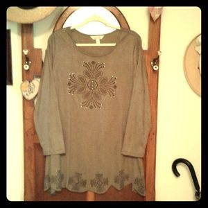 Beautiful faux suede tunic